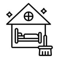 airbnb pulizia icona stile vettore