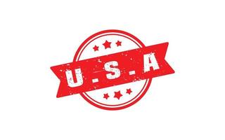americano Stati Uniti d'America francobollo gomma da cancellare con grunge stile su bianca sfondo vettore