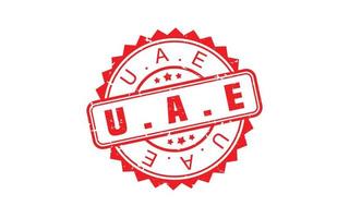 Emirati Arabi Uniti francobollo gomma da cancellare con grunge stile su bianca sfondo vettore