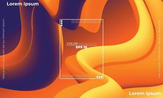 modello di colore fluido astratto di sfondo sfumato liquido di colore al neon vettore