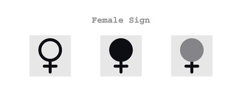 femmina icone impostato vettore