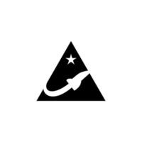 razzo semplice logo vettore
