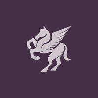 Pegasus semplice logo vettore