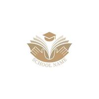 formazione scolastica semplice logo vettore
