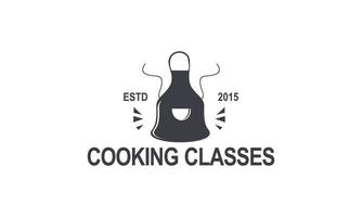 Vintage ▾ cucinando classe e cibo etichette emblemi badge logo culinario scuola cucinando corsi vettore