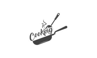 Vintage ▾ cucinando classe e cibo etichette emblemi badge logo culinario scuola cucinando corsi vettore