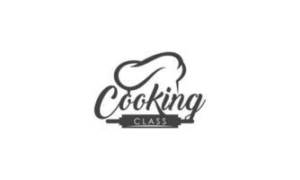 Vintage ▾ cucinando classe e cibo etichette emblemi badge logo culinario scuola cucinando corsi vettore