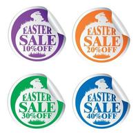 Pasqua vendita adesivi 10,20,30,40 con coniglio colorato