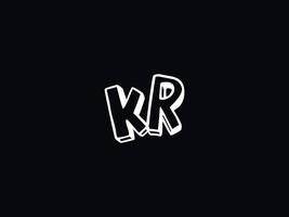 monogramma kr logo icona, unico kr logo lettera vettore azione