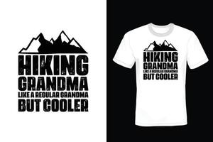 design della maglietta da trekking, vintage, tipografia vettore