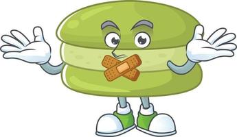 un' cartone animato personaggio di Noce di cocco macarons vettore