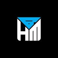 bhm lettera logo creativo design con vettore grafico, bhm semplice e moderno logo.