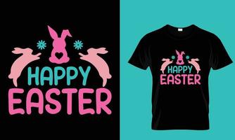 Pasqua giorno speciale maglietta disegno, coniglietto speciale tipografia maglietta disegno, contento Pasqua giorno vettore