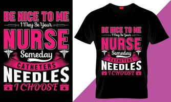 infermiera maglietta disegno, assistenza infermieristica maglietta design vettore