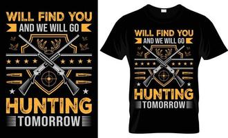 a caccia maglietta disegno, cacciatore maglietta, cacciatore, a caccia, vettore