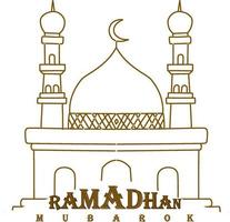 ramadham mubarok sfondo vettore