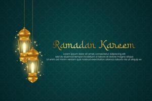 Ramadan kareem islamico saluto carta sfondo vettore illustrazione. design saluto carta per Ramadan kareem