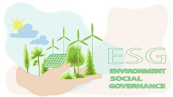 eco amichevole energia verde natura.ecologia biologico simbolo ambiente terra giorno.eco amichevole persone mano.ambientale alternativa energia. vettore