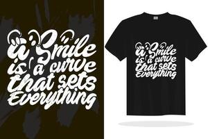 moderno tipografia ispirazione lettering citazioni vettore t camicia design adatto per Stampa design