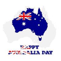 felice giornata in australia per il design del giorno indipendente vettore