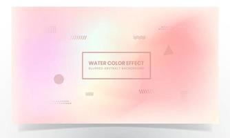 effetto colore acqua sfocato sfondo astratto vettore