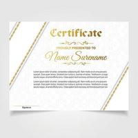 certificato o diploma design vettore