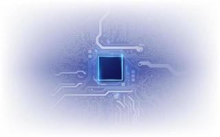 chipset ai sul circuito stampato in un concetto futuristico adatto per la tecnologia futura vettore