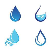 set di immagini del logo goccia d'acqua