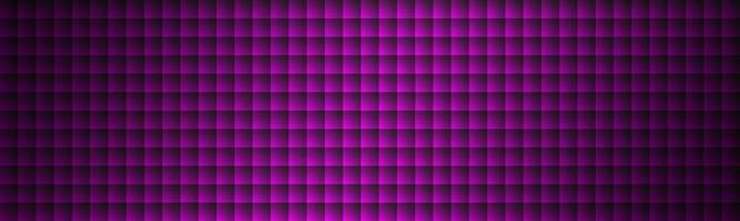 quadrati viola moderni con intestazione di ombre. banner mosaico viola monocromatico. vettore