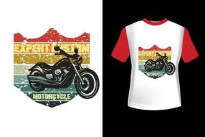 motociclo amante maglietta vettore