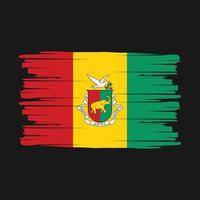 Guinea bandiera spazzola vettore