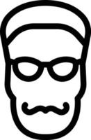 maschio bicchieri vettore illustrazione su un' sfondo.premio qualità simboli.vettore icone per concetto e grafico design.