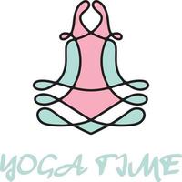 yoga tempo logo vettore file