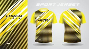 giallo nero camicia calcio calcio sport maglia modello design modello vettore
