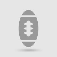 icona della sfera di football americano. segno e simbolo della palla sportiva. vettore. vettore