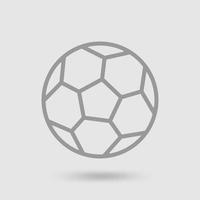 calcio calcio palla icona. gli sport palla cartello e simbolo. vettore. vettore