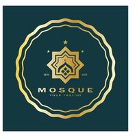 islamico moschea logo vettore icona modello