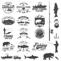 sport pesca club. vettore illustrazione.