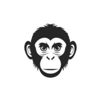 un' elegante nero e bianca scimmia logo, Perfetto per il tuo marca. vettore