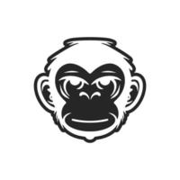 un' elegante monocromatico primate logo per rappresentare il tuo marca. vettore