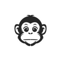 un elegante monocromatico scimmia vettore logo per il tuo Marche Immagine.