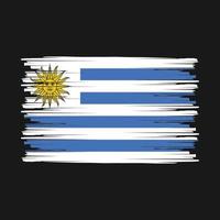pennello bandiera uruguay vettore