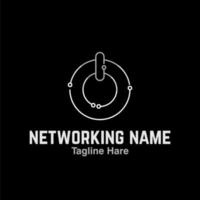 networking logo icona design modello elemento. logotipi concetto. Rete logo icona. vettore modello.