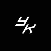 yk logo monogramma con su per giù stile moderno design modello vettore