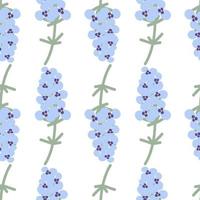 senza soluzione di continuità floreale modello di astratto phlox fiori nel di moda occhiali da sole di pallido morbido blu. primavera vettore