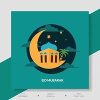 Ramadan sociale media inviare design e illustrazione. vettore