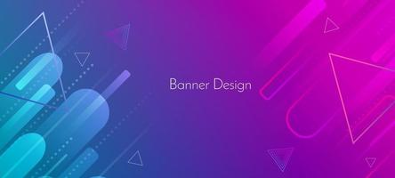 sfondo di banner design decorativo colore geometrico astratto vettore