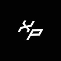 xp logo monogramma con su per giù stile moderno design modello vettore