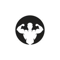 fitness logo design illustrazione vettoriale icona