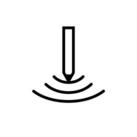 matita illustrazioni Scrivi segnali, adatto per logo, simbolo o icona relazionato per tecnologia o formazione scolastica. vettore
